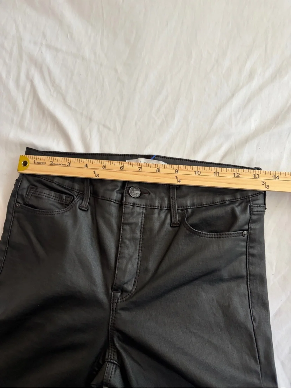 Social Standard by Sanctuary Ankle Skinny Black Faux Leather Pants Size 6